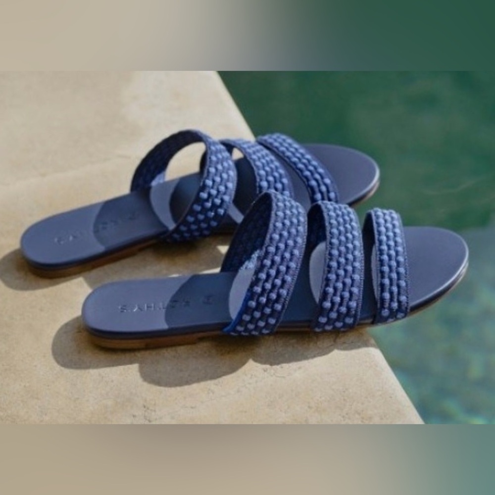 Rothy's | Triple‎ Band Sandal in Cobalt Women’s Sz 10.5